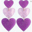 1 Pair Casual Heart Shape Acrylic Drop Earrings - Valentine's Day Edition