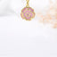 Copper Gold-Plated Rose Flower Pendant Necklace for Women