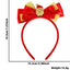 Nordic Modern Classic Bow Knot Antler Elk Christmas Headband for Adults and Kids