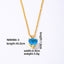 Elegant Heart Shape Gold Plated Zircon Pendant Necklace