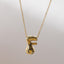 18K Gold Plated Stainless Steel Alphabet Pendant Necklace