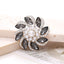 4cm Zinc Alloy Flower Gemstone and Crystal DIY Ornament Accessories