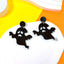 1 Pair Hip-hop Streetwear Halloween Acrylic Pumpkin Ghost Drop Earrings