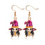 Halloween Skull Pumpkin Spider Web Alloy Earrings Set