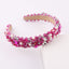 Baroque Pearl Crystal Diamond Embellished Headband for Women