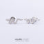 Heart Shape Snake & Butterfly Zircon Titanium Steel Lip and Ear Stud