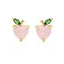 Fashion Hread Piercing Screw Ball Fruit Copper Earrings