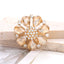 4cm Zinc Alloy Gemstone Crystal Flower DIY Ornament Beads Accessories