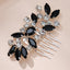 Women's Vintage Flower Alloy Hair Comb - Handmade Bridal & Versatile Hair Accessory