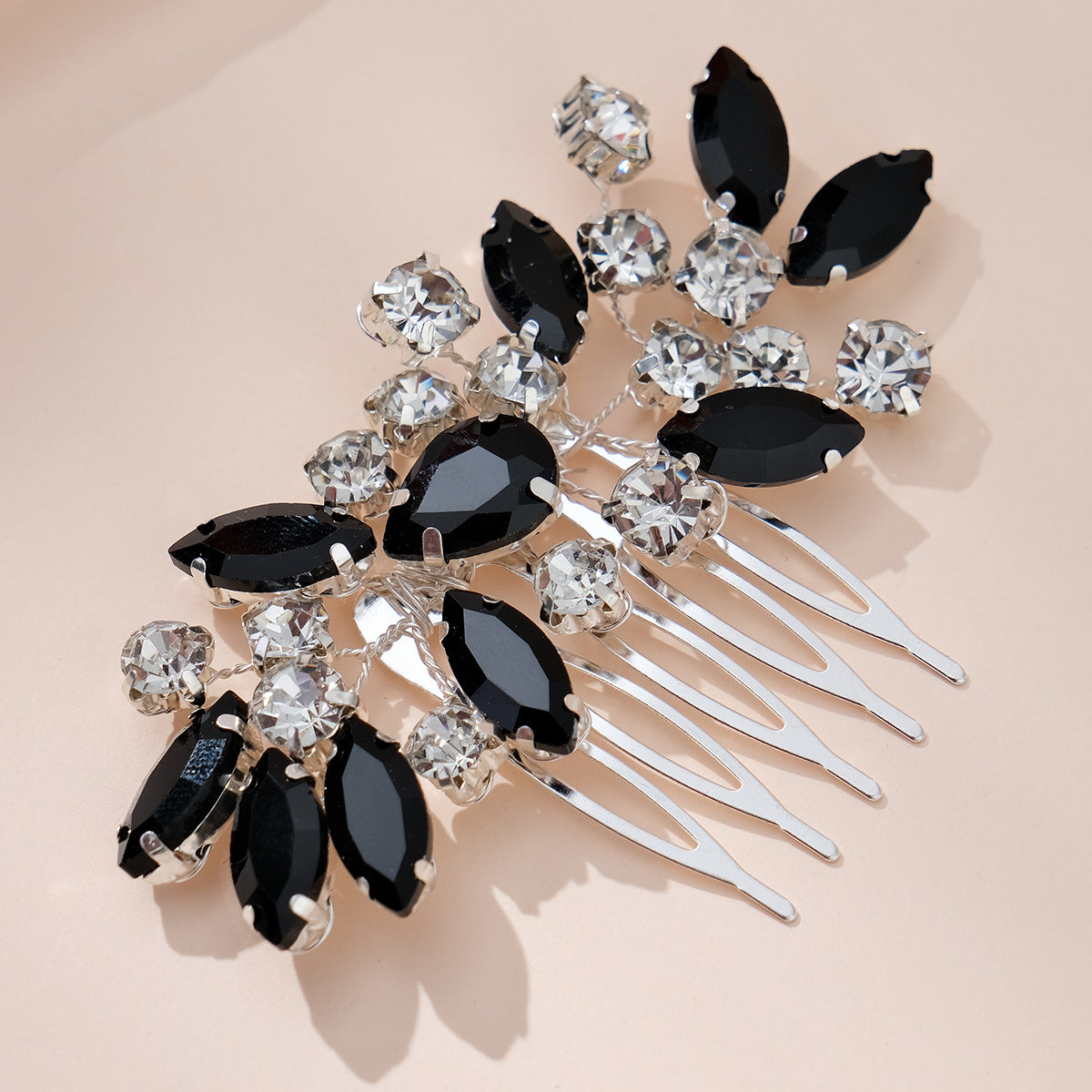 Women's Vintage Flower Alloy Hair Comb - Handmade Bridal & Versatile Hair Accessory