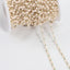 Elegant Geometric Copper Plated Jewelry with Crystal Bead Tassel Chain for DIY Accessories