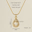 Glam Shiny Heart Shape Zircon Inlay 18K Gold Plated Stainless Steel Layered Pendant Necklace