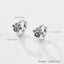 1 Pair Sterling Silver Star Paw Print Flower Zircon Hoop Earrings for Kids