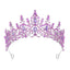 Women's Elegant Rhinestone Alloy Crown Bridal Headgear for Weddings and Parties