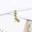 Fashion Alloy Flower Hair Buckle with Butterfly Pendant and Spiral Hair Rings