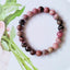 Ethnic Colorful Natural Stone Beaded Bracelet with Agate and Tiger Eye 8mm