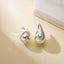 Simple Water Drop Titanium Steel Stud Earrings - European & American Design