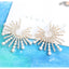 Luxurious Flower Alloy Plating Artificial Pearls Rhinestones Women'S Ear Studs 1 Pair