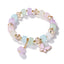 Cartoon Rhombus Butterfly Crystal Beaded Bracelet for Women and Kids