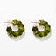 Minimalist Jewelry Pure Color Transparent Resin C-shaped Earrings Resin Twisted Hoop Earrings