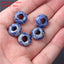 Natural Blue Dots Spacer and Abacus Beads for DIY Jewelry Making