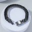 Hip-Hop Geometric Double-Row Cuban Chain Men's Bracelet