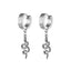 Retro Winged Snake Stainless Steel Hollow Drop Earrings