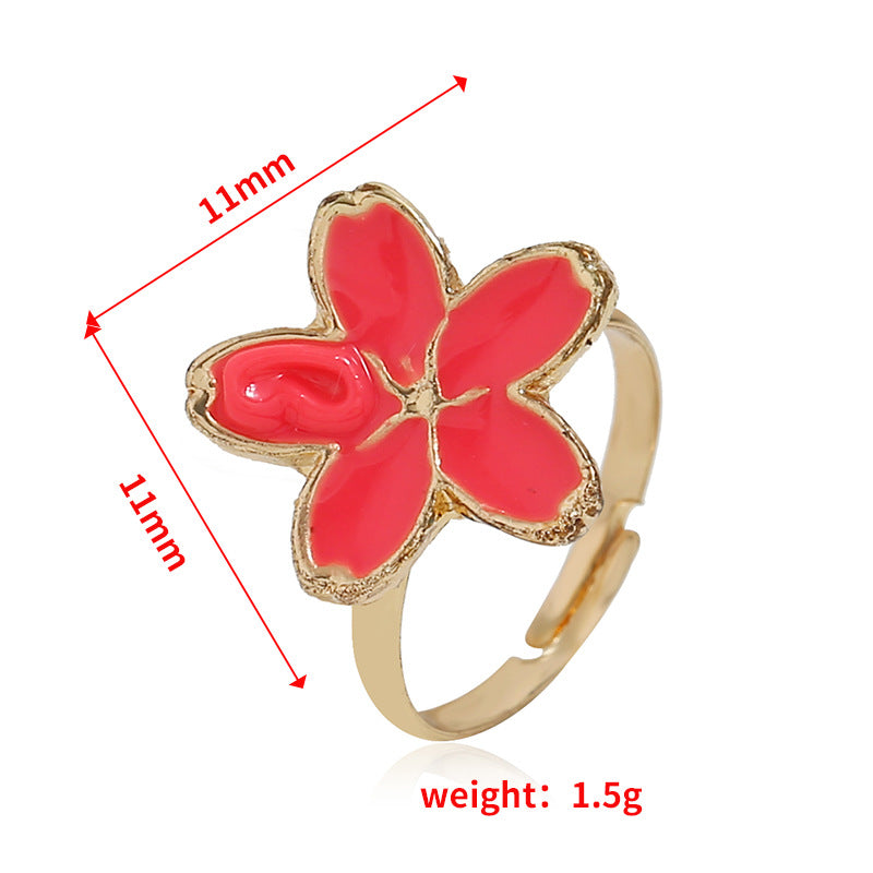 Elegant Adjustable Flower Alloy Women's Ring