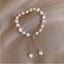 Elegant Baroque Freshwater Pearl Geometric Beaded Bracelet - 14k Gold-Plated Women's Jewelry