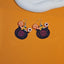 1 Pair Hip-Hop Retro Color Block Patchwork Acetic Acid Sheets Drop Earrings