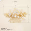 Handmade Alloy Pearl Bridal Hair Comb Wedding Party Headdress Accessories