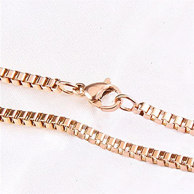 Wholesale Basic Chain Stainless Steel Box Chain Stacked Chain