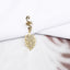 Fashion Alloy Flower Hair Buckle with Butterfly Pendant and Spiral Hair Rings