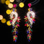 Elegant Geometric Zircon Rhinestone Drop Earrings