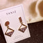 Lady Geometric Alloy Plating Artificial Pearls Women'S Earrings 1 Pair