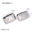 1 Pair Simple Style Commute Solid Color Plating 304 Stainless Steel Alloy 18K Gold Plated Ear Studs