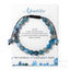 Casual Geometric Natural Stone Handmade Rope Bracelets with Card Elements