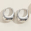 1 Pair Minimalist U Shape 14k Gold Plated Copper Zircon Ear Studs