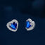 New Hot Selling Earrings Simple Cute Heart-shaped Zircon Copper Earrings