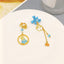 Fashion Cartoon Enamel Butterfly Bow Drop Earrings