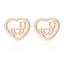 Stainless Steel Geometric Rose & Animal Stud Earrings Set