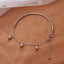 Simple Style Roman Heart Pearl Stainless Steel Bracelet