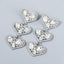 Retro Heart-shaped Color Diamond Pendant Earrings