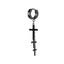 Fashion Titanium Steel Cross Chain Tassel Drop Earrings