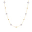 304 Stainless Steel Minimalist Pearl Necklace with Titanium Steel Accents