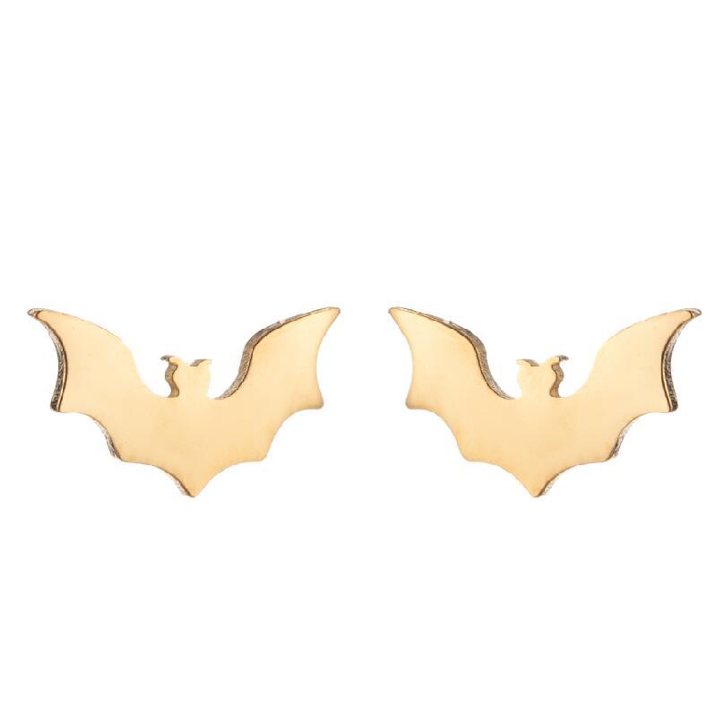 Fashion Rabbit Bat Bird Stainless Steel Plating Ear Studs 1 Pair