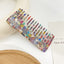 Retro Floral Acetate Hair Comb - Ins Style Rectangle Pattern