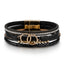 Bohemian Geometric Multi-Layer PU Leather Braid Women's Bracelet Set