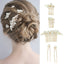 Women's Elegant Tassel Alloy Hair Band with Pearl Flower Hairpin