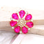 4cm Zinc Alloy Gemstone Crystal Flower DIY Ornament Beads Accessories